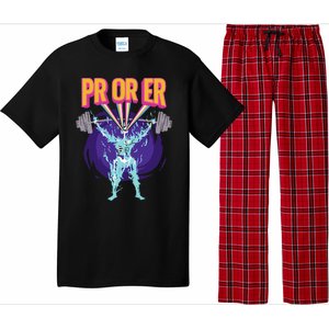 Pr Or Er Workout Bodybuilding Gym Weightlifting Pajama Set