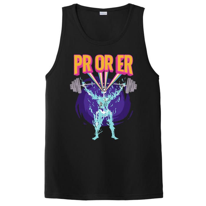 Pr Or Er Workout Bodybuilding Gym Weightlifting PosiCharge Competitor Tank