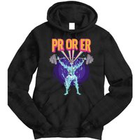 Pr Or Er Workout Bodybuilding Gym Weightlifting Tie Dye Hoodie