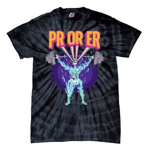 Pr Or Er Workout Bodybuilding Gym Weightlifting Tie-Dye T-Shirt