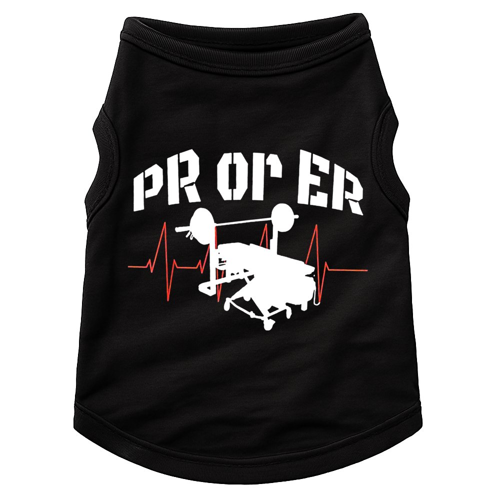 PR Or Er Weightlifting Bodybuilding Fitness Gym Doggie Tank