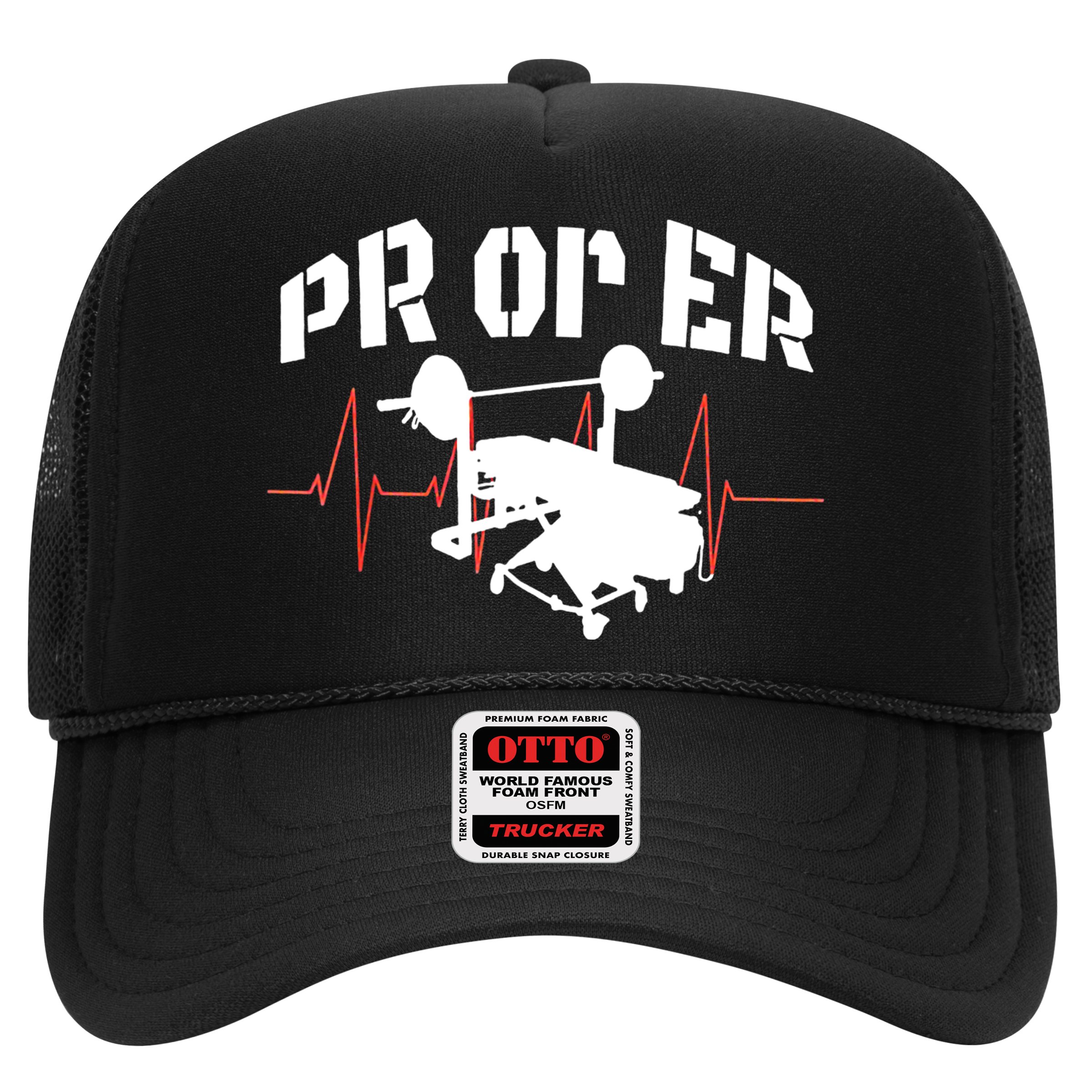 PR Or Er Weightlifting Bodybuilding Fitness Gym Trucker Hat
