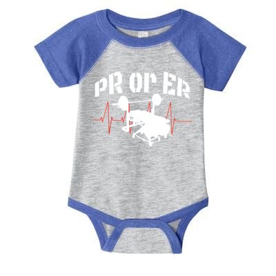 PR Or Er Weightlifting Bodybuilding Fitness Gym Infant Baby Jersey Bodysuit