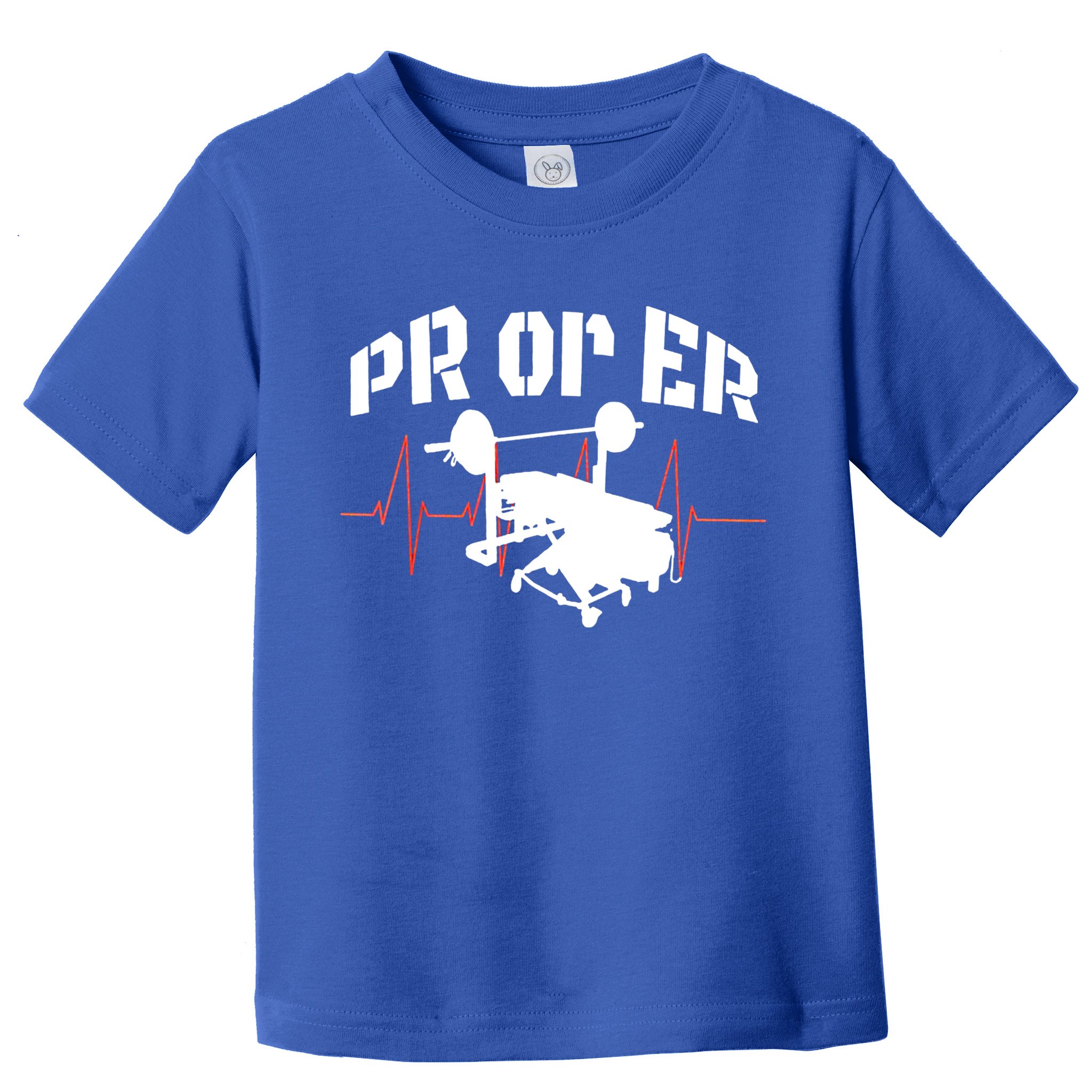 PR Or Er Weightlifting Bodybuilding Fitness Gym Toddler T-Shirt