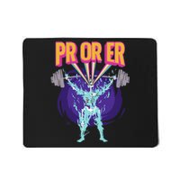 PR Or ER Workout Bodybuilding Gym Weightlifting Mousepad