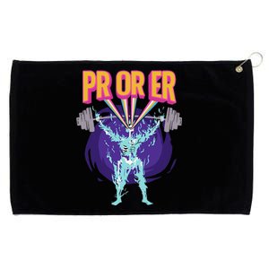 PR Or ER Workout Bodybuilding Gym Weightlifting Grommeted Golf Towel