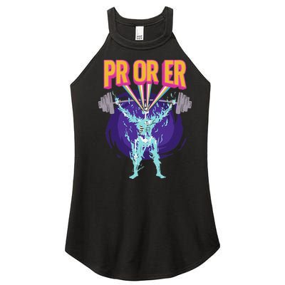 PR Or ER Workout Bodybuilding Gym Weightlifting Women’s Perfect Tri Rocker Tank