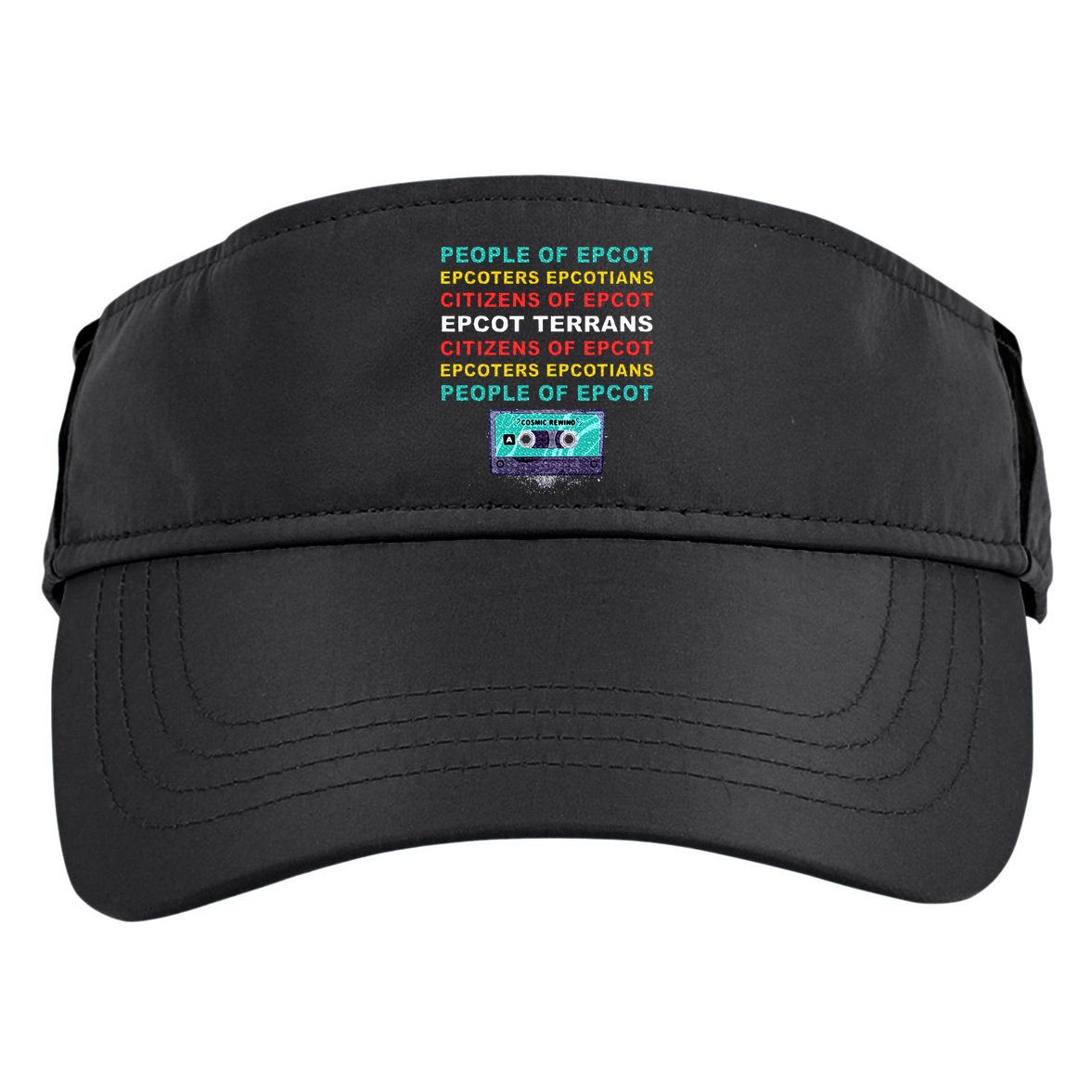 People Of Epcot Epcoters Epcotians Citizens Of Epcot Adult Drive Performance Visor