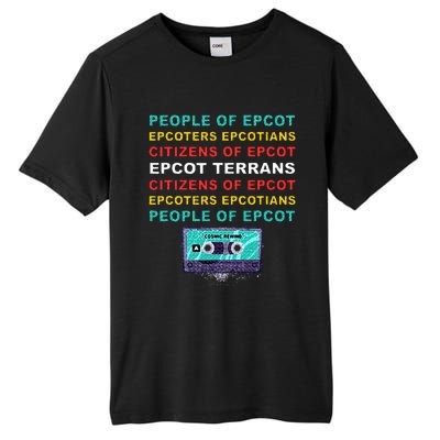 People Of Epcot Epcoters Epcotians Citizens Of Epcot Tall Fusion ChromaSoft Performance T-Shirt