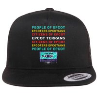 People Of Epcot Epcoters Epcotians Citizens Of Epcot Flatbill Hat