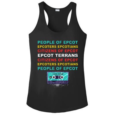 People Of Epcot Epcoters Epcotians Citizens Of Epcot Ladies PosiCharge Competitor Racerback Tank