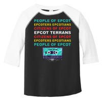 People Of Epcot Epcoters Epcotians Citizens Of Epcot Toddler Fine Jersey T-Shirt