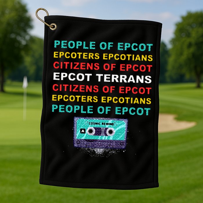People Of Epcot Epcoters Epcotians Citizens Of Epcot Golf Towel