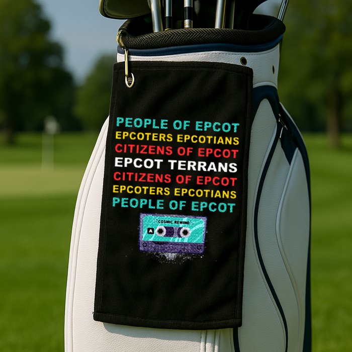 People Of Epcot Epcoters Epcotians Citizens Of Epcot Golf Towel