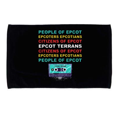 People Of Epcot Epcoters Epcotians Citizens Of Epcot Microfiber Hand Towel