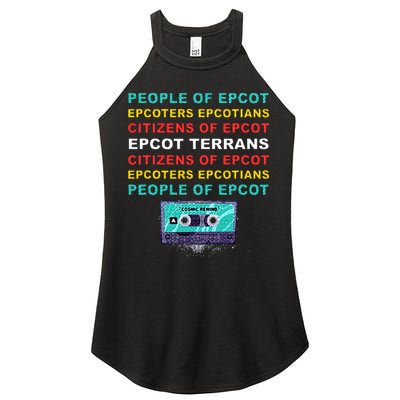 People Of Epcot Epcoters Epcotians Citizens Of Epcot Women's Perfect Tri Rocker Tank