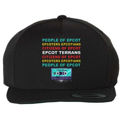 People Of Epcot Epcoters Epcotians Citizens Of Epcot Wool Snapback Cap