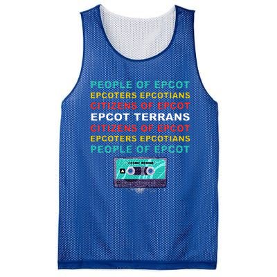 People Of Epcot Epcoters Epcotians Citizens Of Epcot Mesh Reversible Basketball Jersey Tank