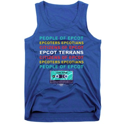 People Of Epcot Epcoters Epcotians Citizens Of Epcot Tank Top