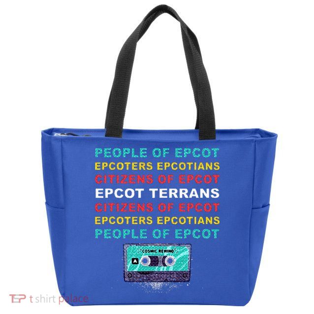 People Of Epcot Epcoters Epcotians Citizens Of Epcot Zip Tote Bag