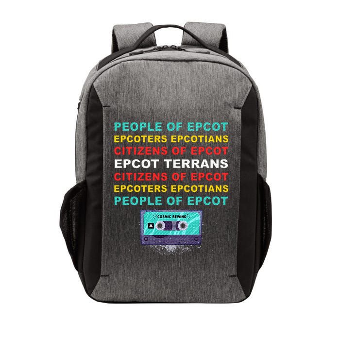 People Of Epcot Epcoters Epcotians Citizens Of Epcot Vector Backpack