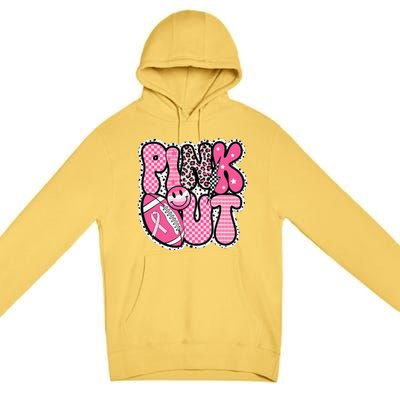 P.Ink Out Football Team Breast Cancer Awareness Month Gift Premium Pullover Hoodie