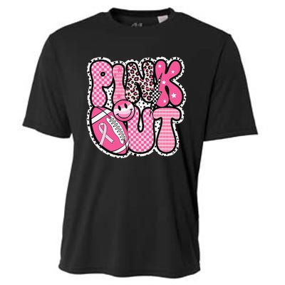 P.Ink Out Football Team Breast Cancer Awareness Month Gift Cooling Performance Crew T-Shirt