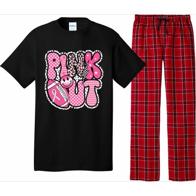 P.Ink Out Football Team Breast Cancer Awareness Month Gift Pajama Set