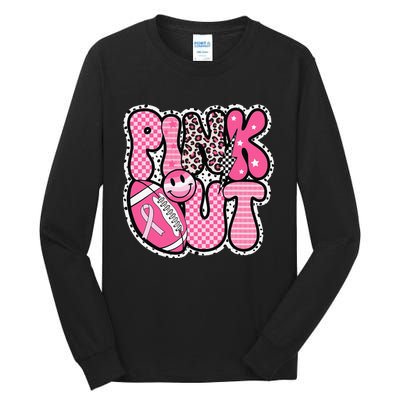 P.Ink Out Football Team Breast Cancer Awareness Month Gift Tall Long Sleeve T-Shirt