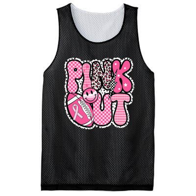 P.Ink Out Football Team Breast Cancer Awareness Month Gift Mesh Reversible Basketball Jersey Tank