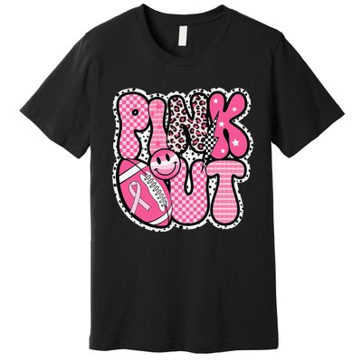 P.Ink Out Football Team Breast Cancer Awareness Month Gift Premium T-Shirt