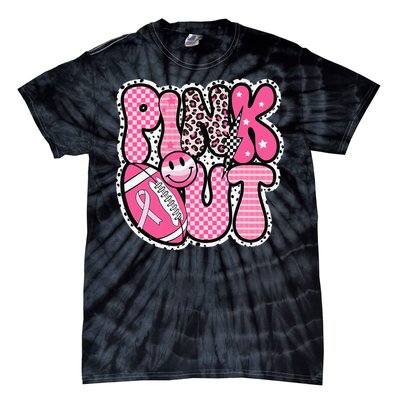 P.Ink Out Football Team Breast Cancer Awareness Month Gift Tie-Dye T-Shirt