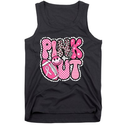 P.Ink Out Football Team Breast Cancer Awareness Month Gift Tank Top