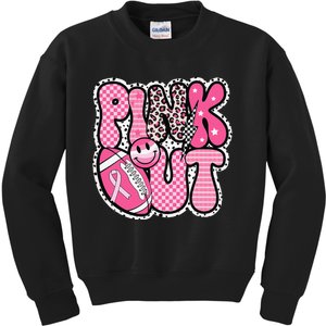 P.Ink Out Football Team Breast Cancer Awareness Month Gift Kids Sweatshirt