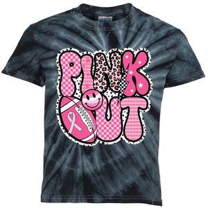 P.Ink Out Football Team Breast Cancer Awareness Month Gift Kids Tie-Dye T-Shirt