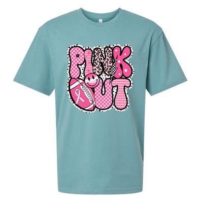 P.Ink Out Football Team Breast Cancer Awareness Month Gift Sueded Cloud Jersey T-Shirt