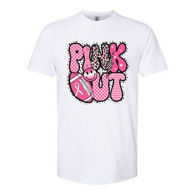 P.Ink Out Football Team Breast Cancer Awareness Month Gift Softstyle CVC T-Shirt