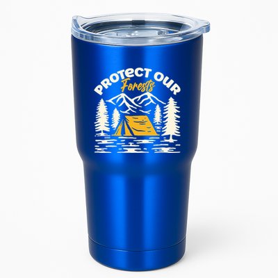 Protect Our Forests Vintage Retro Outdoor Camping Gift Tumbler