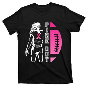 Pink_ Out Football Team Breast Cancer Awareness Month T-Shirt