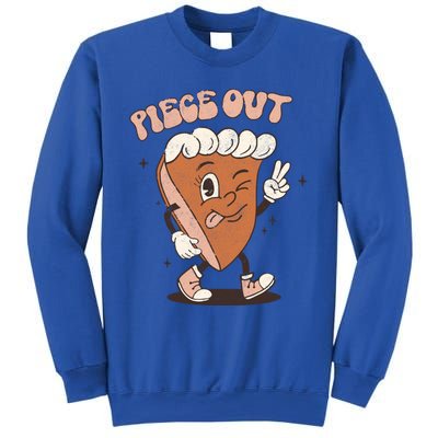 Piece Out Funny Pumpkin Pie Thanksgiving Retro Style Meaningful Gift Sweatshirt