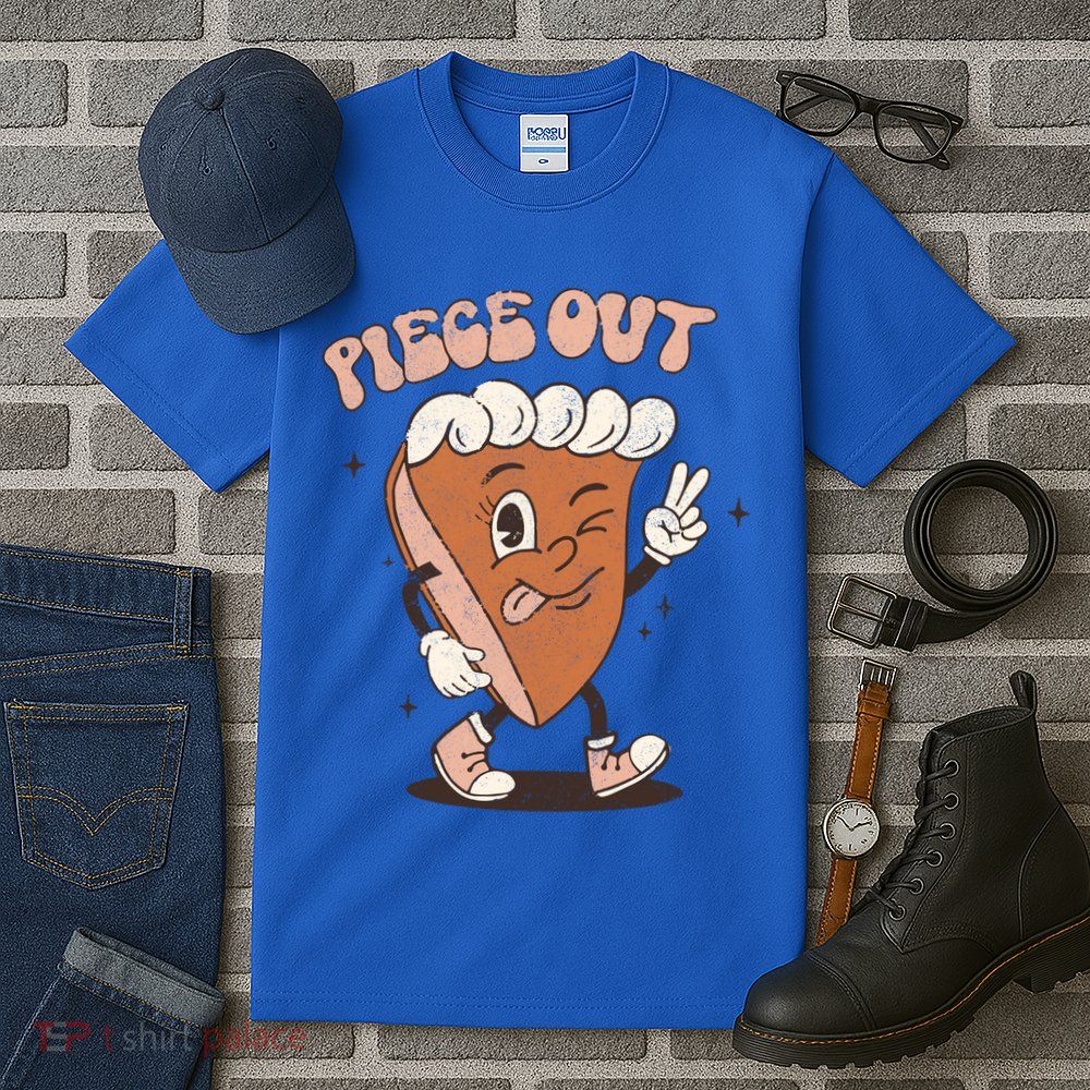Piece Out Funny Pumpkin Pie Thanksgiving Retro Style Meaningful Gift Tall T-Shirt