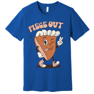 Piece Out Funny Pumpkin Pie Thanksgiving Retro Style Meaningful Gift Premium T-Shirt