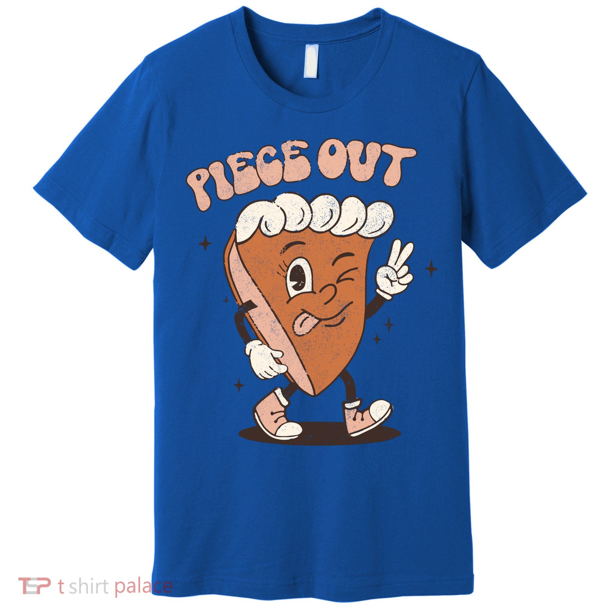 Piece Out Funny Pumpkin Pie Thanksgiving Retro Style Meaningful Gift Premium T-Shirt
