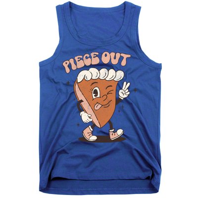 Piece Out Funny Pumpkin Pie Thanksgiving Retro Style Meaningful Gift Tank Top