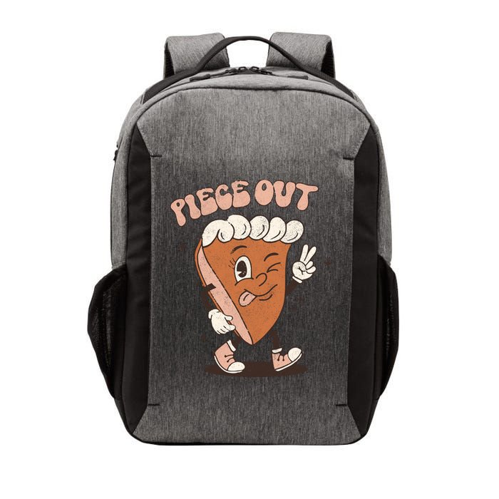 Piece Out Funny Pumpkin Pie Thanksgiving Retro Style Meaningful Gift Vector Backpack