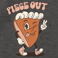 Piece Out Funny Pumpkin Pie Thanksgiving Retro Style Meaningful Gift Vector Backpack