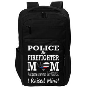 Police Officer Firefighter Fireman Mom Mother Impact Tech Backpack