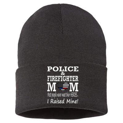 Police Officer Firefighter Fireman Mom Mother Sustainable Knit Beanie