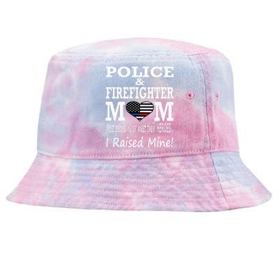 Police Officer Firefighter Fireman Mom Mother Tie-Dyed Bucket Hat