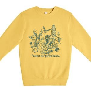 Protect Our Forest Babes Gift Premium Crewneck Sweatshirt